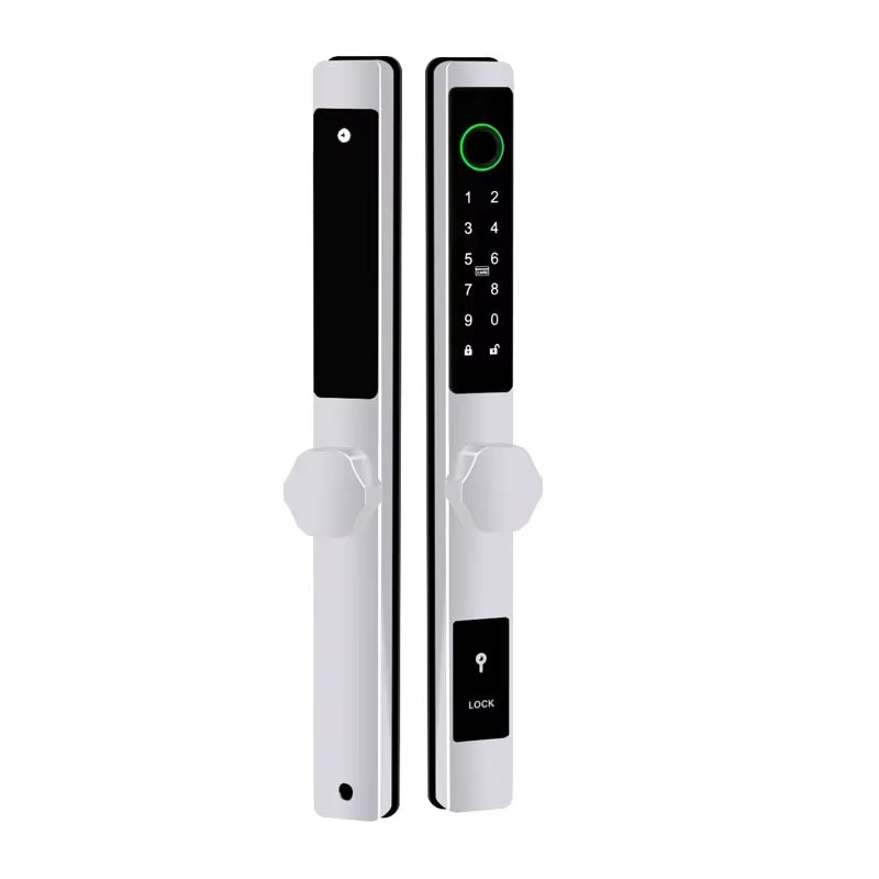 Waterproof Smart Lock – Fingerprint, Password & Card Access for Sliding Doors