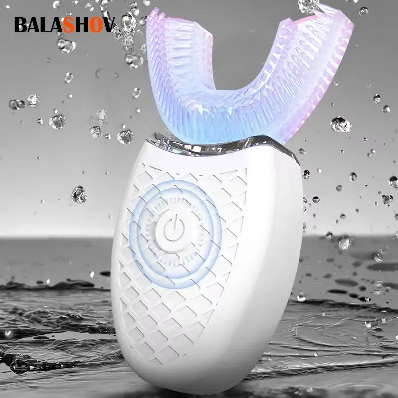 Sonicglow™ 360° Electric Toothbrush: USB Rechargeable Automatic Toothbrush for Deep, Effortless Cleaning